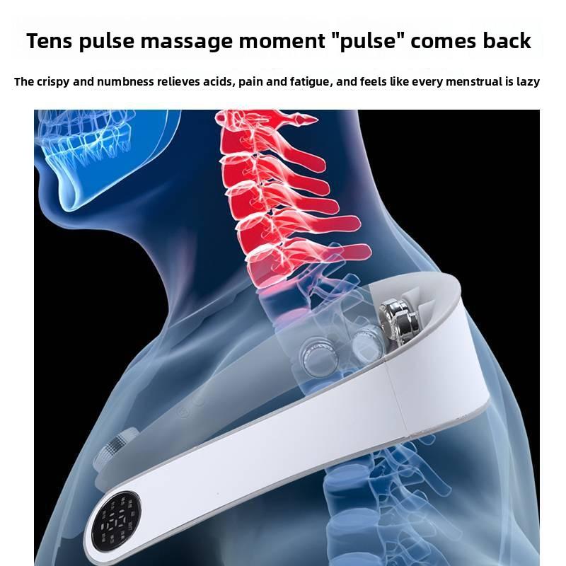 U-Shaped Home & Office Use Electric Pulse Vibrate Neck Protector Personalized Cervical Vertebra Massager for Comfort &Relaxation