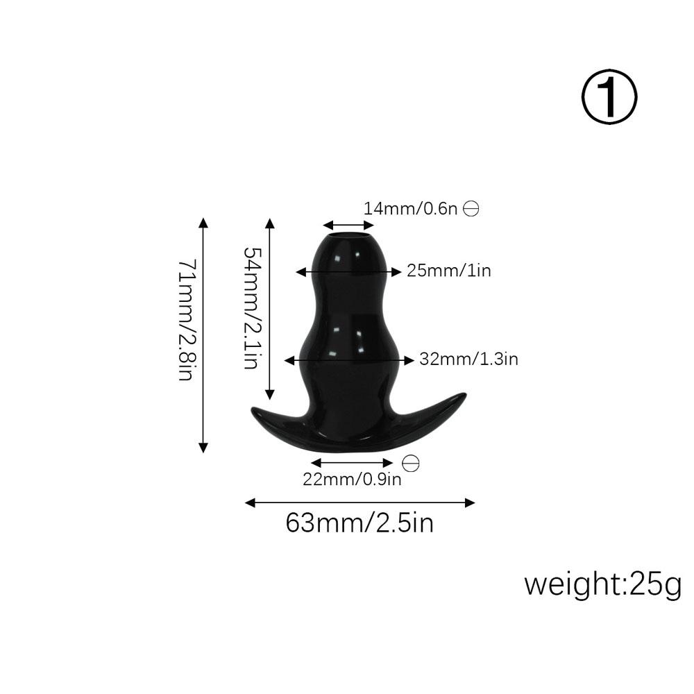 Hollow Tunnel Butt Plug with Matched Stopper Anal Plug Thread Butt Plug Sex Toys Butt Plugs Training Set for Beginners Advanced Users Adult Sex Toy