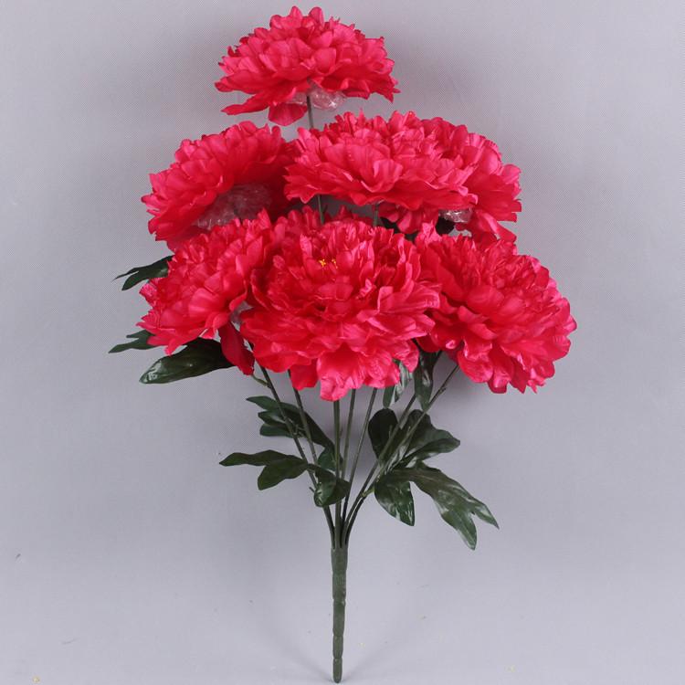 Simulation Peony Bouquet 9 heads Large Peony 70cm Decorative Flower