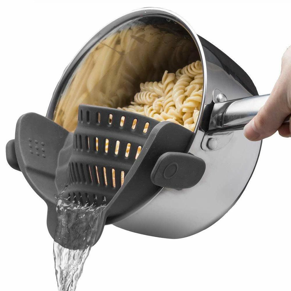 For Pots Pans and Bowls Kitchen Pot Strainer Strainer Pot Strainer Adjustable Clip on Strainer