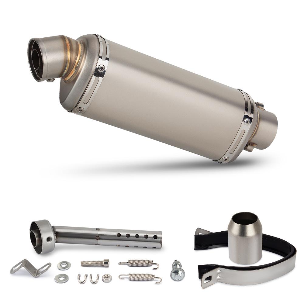 Universel 51mm Motorcykel Udstødning Lyddæmper Escape Moto med DB Killer Til PCX125 FZ1N Z900 CBR500R R6 R25 R3 R1 250SR 400NK