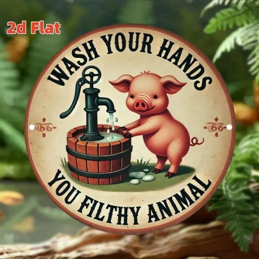 Retro Vintage Tin Metal Wall Art Sign