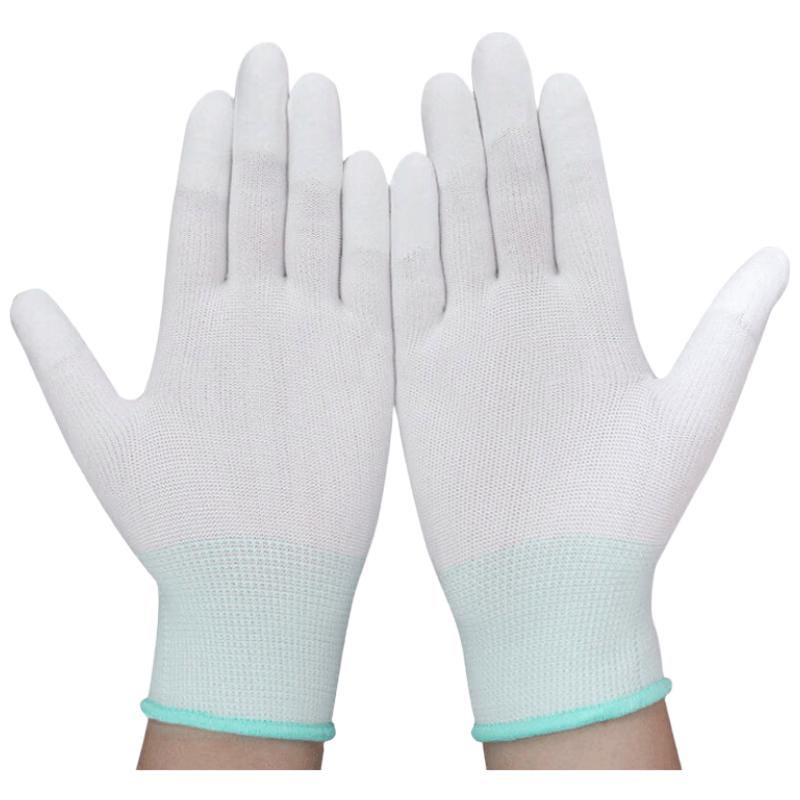 Bingyu Non-slip PU Coated Protective Nylon Work Gloves M