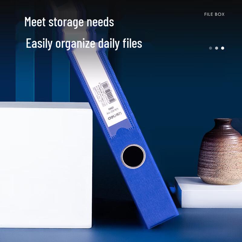 Deli A4 Magnetic Cardboard File Archival Box (5-Pack)