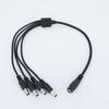 40cm Wire DC 12v 1 Female To 4 Way Male Plug DC Power Supply Cable Splitter Extend Adapter 5.5mmx 2.1mm Connector 12V-24V