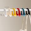 Double Hooks Bag Hanger Hook Space-Saving Storage Rack for Clothes Hats Scarves Handbags Wardrobe Backpack - 1/2/3 Pack Options