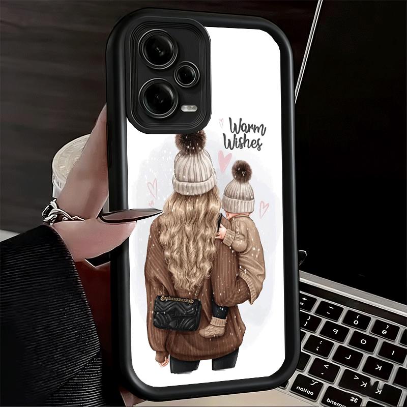 

Мягкий чехол для телефона Мама и Девочки для Xiaomi Poco X7 X6 X5 Pro X4 Gt X3 F7 Ultra M8 M7 Redmi 15C 15 14C 13 13C 12 12C 10 10C Xiaomi Poco M7