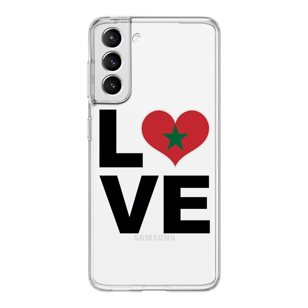 Morocco Flag Soccer Phone Case For Samsung Galaxy S23 S22 Ultra S20 S21 FE 5G S10 S10E S9 S8 Plus 4G Soft Clear Back Cover Couqe