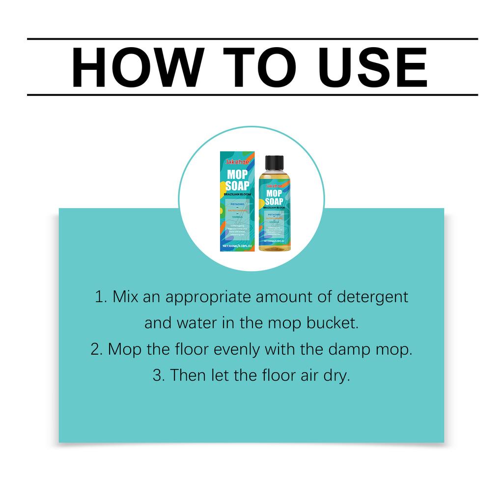 Floor Cleaner Liquid Fragrance Mop Soap Concentrated Wood Tile Laminate Polishing Wax Stain Remover Fresh Scent Household 100ml