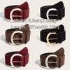 Luxury Design Pin Buckle Waistband Maillard Styles Trouser Dress Belts Business Waist Strap  Gifts