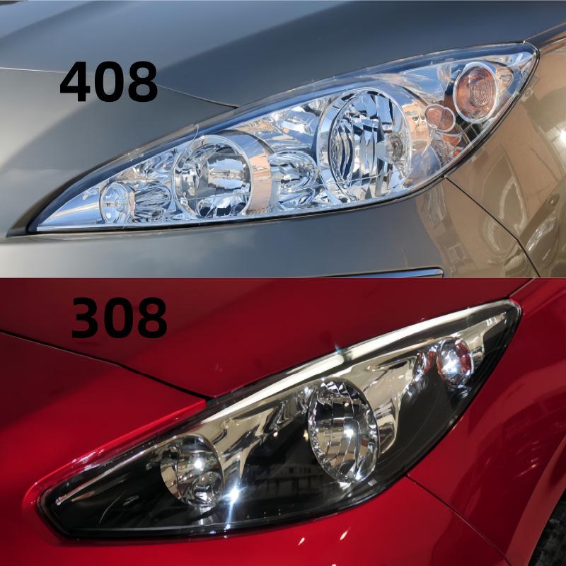 Scheinwerfer-Rückabdeckung für Peugeot 408 (2008-2013) und 308 - Schwarz