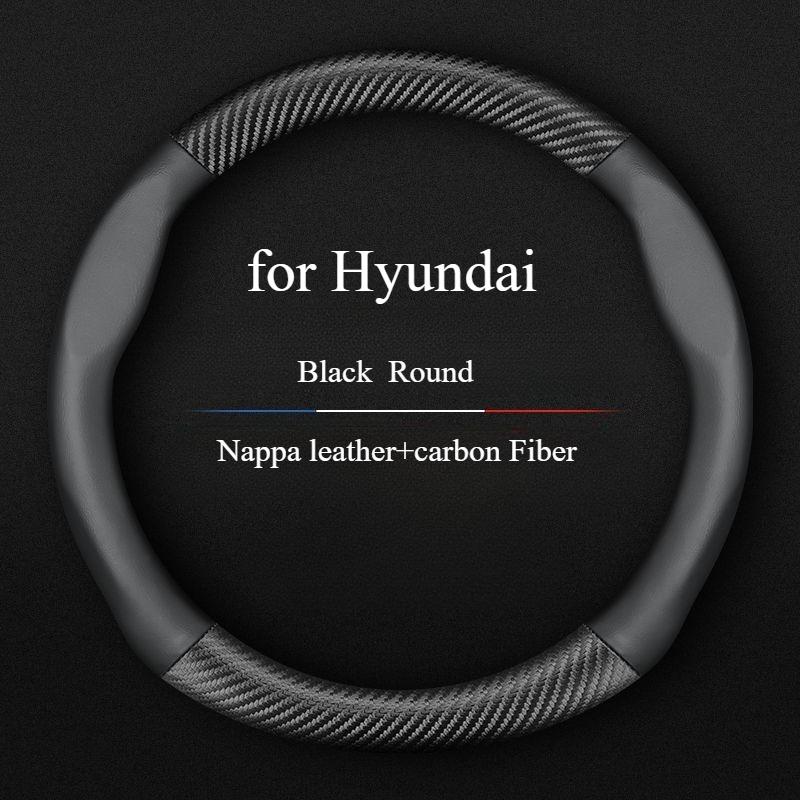 Car Steering Wheel Cover for Hyundai I10 I20 I30 I40 Ix25 Ix35 Ix55 Tucson Palisade Kona Santa-fe Getz IONIQ Sonata Accessories