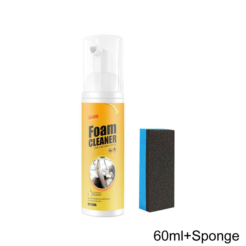 30/100/150/250ml Car Interior Leather Clean Multifunctional Foam Cleaner Car Interior Strong Decontamination Ceiling Seat Clean