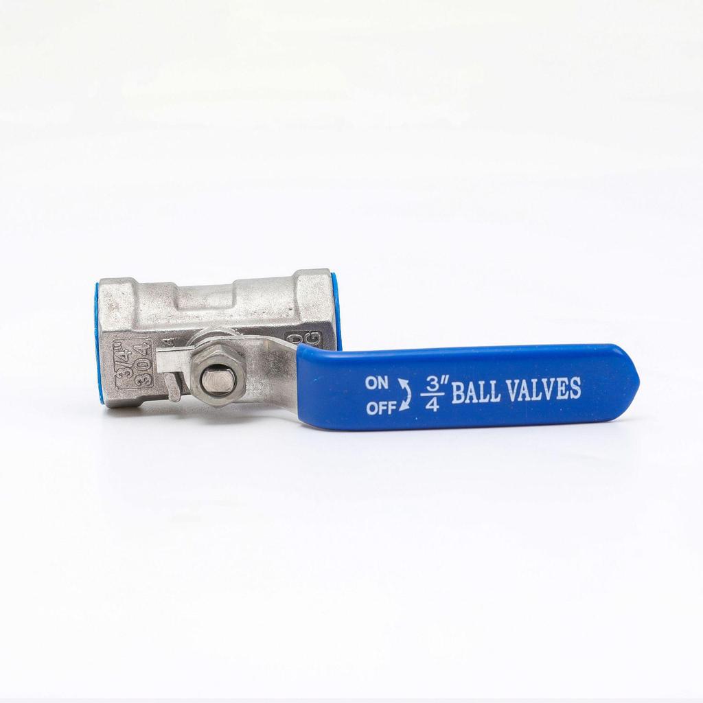 Stainless Steel 304 Lightweight One-Piece Ball Valve with Internal Thread