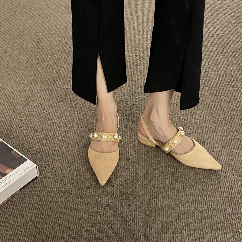 Block Heels Clear Sandals Fashion Womens Shoes  Mary Jane Suit Female Beige Chunky Luxury Summer Closed Open Low Shoes Women