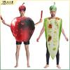 Apple Bitter Gourd Printed Halloween Adult Party Stage Performance Costume, Sponge New Cos Outfit, Creative Style, Comfortable Breathable