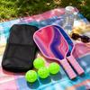 Pickleball Paddle Set Equipment Gift Fiberglass for Playing Sports Beginners Pink