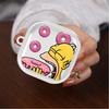 Cartoon The S-simpsons Case For Samsung Galaxy Buds 4Pro 3Pro 4 Pro 2Pro Live 2 3 FE Clear Earphone Cases Cover With Hook