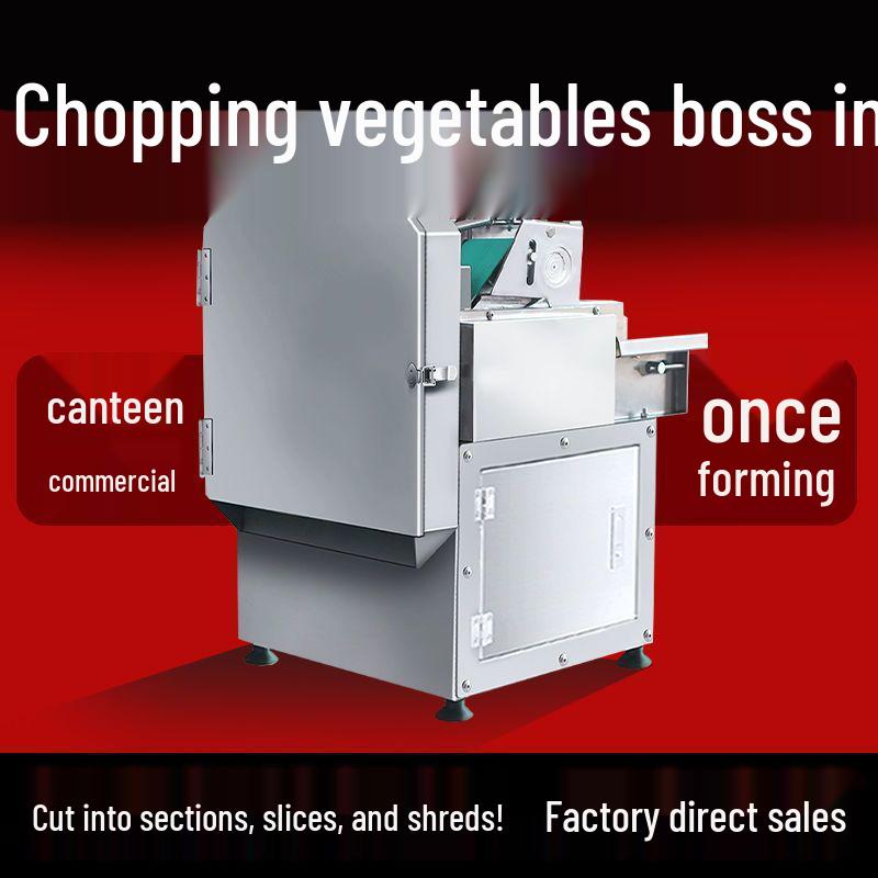 Commercial Multifunctional Vegetable Cutter: Automatic Chopping and Slicing for Chives, Scallions, Radishes, and More