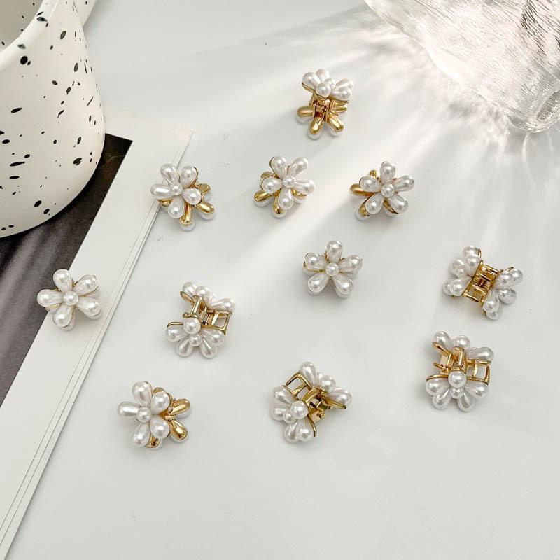 Exquisite Sweet Pearl Small Claw Clips Fashion Wer Clip Pin For Women Girl Elegant Hair Accessories 1/2/3/4pcs/set