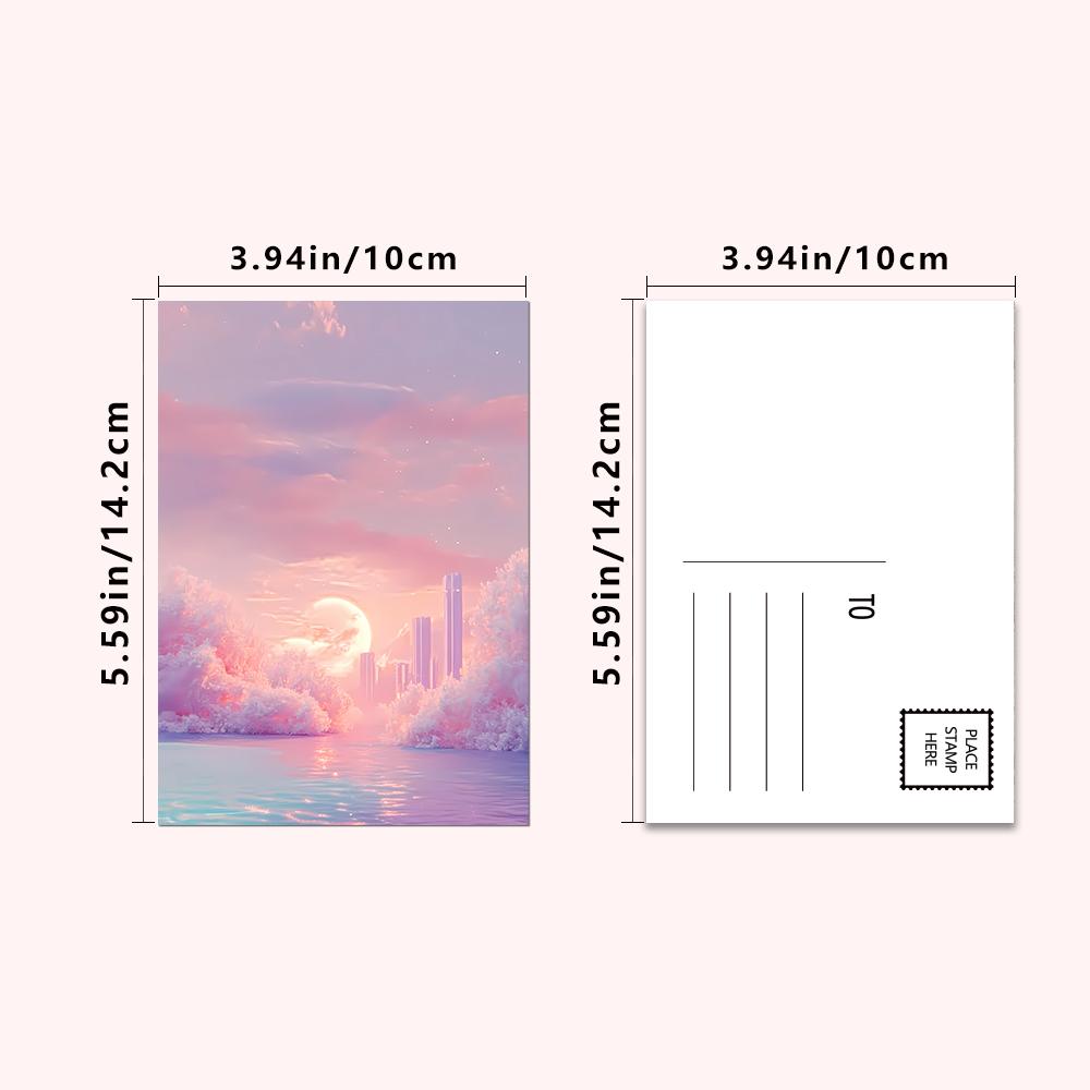 32 Pcs, Sky Cloud Aesthetics Collection Postcards, Wall Stickers, Mailing Cards, Greeting Cards, DIY Postcards, Souvenir Postcar