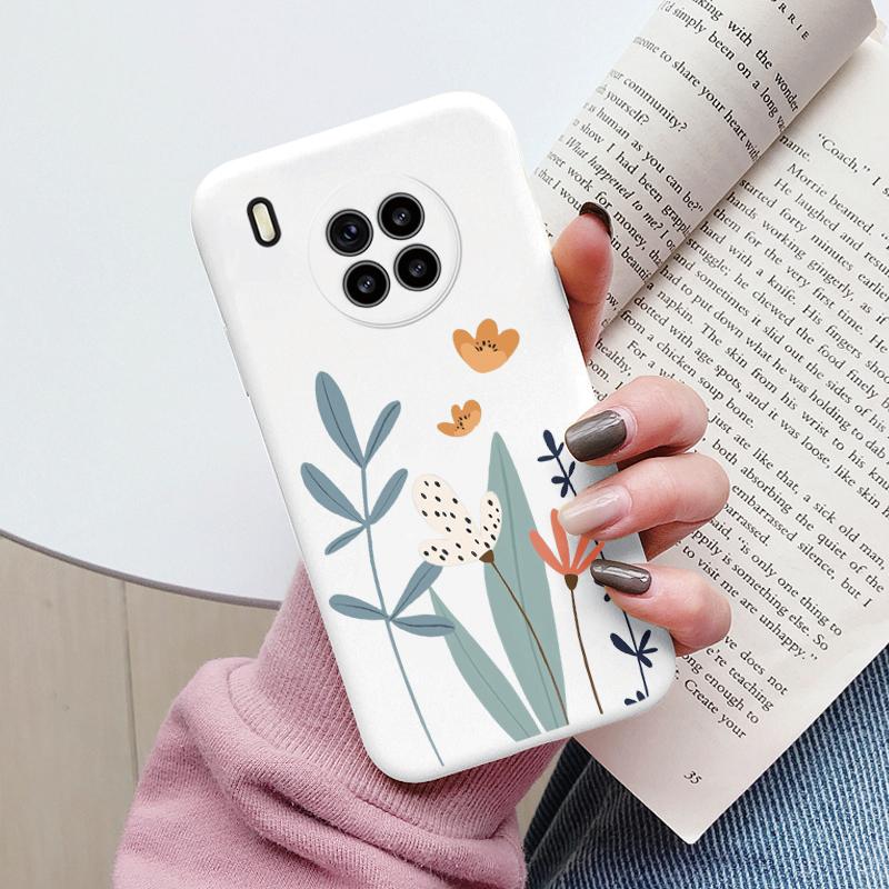 Flowers Funda For Honor 50 Lite Capa Phone Case Soft Silicone Leopard Print Cute Cat Bear Back Cover Shockproof For Honor 90 200