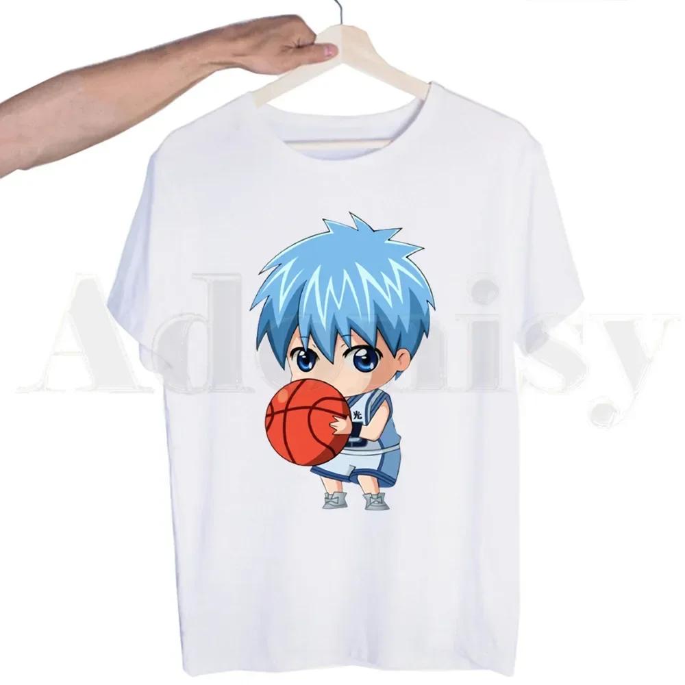 Koszykówka Gorąca Japońska Kuroko No Basket Anime T-shirt dla Mężczyzn Krótki Rękaw Męskie Topy T-shirt dla Mężczyzn Biały T-shirt Damskie Koszulki