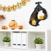 Bat Wall Sconce Candle Holder Wear Resist Resin Wall Hanging Sculpture Halloween Bat Candle Rack for Office Garden Yard Patio
