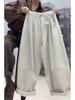 Plus Size High Waist Slimming Cropped Harem Jeans for Women - 2026 Spring Collection