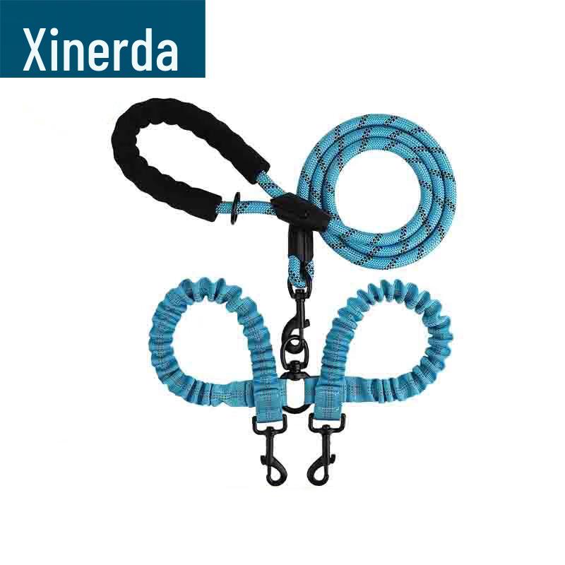 XIN RUI DA Dual Dog Retractable Anti-Tangle Nylon Leash