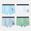 Lonsa Boys' Cotton Antibacterial Boxer Briefs (4-Pack)