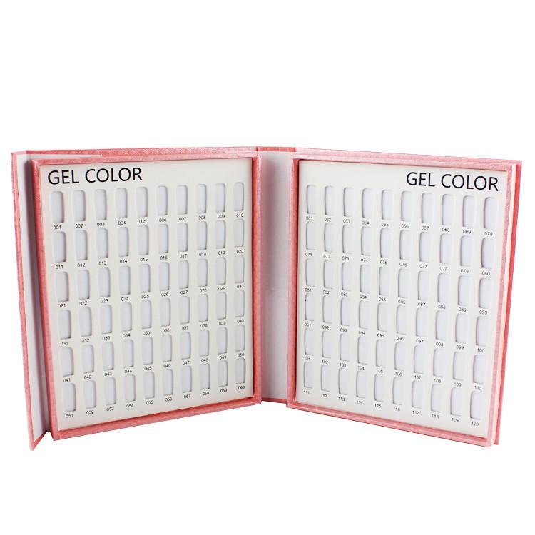 Nail Art Color Chart Book: 120 Sample Tips, No Glue Needed