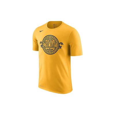 Buchstaben-Print Rundhals Kurzarm T-Shirt Herren Oberteile Gelb AA6703-739