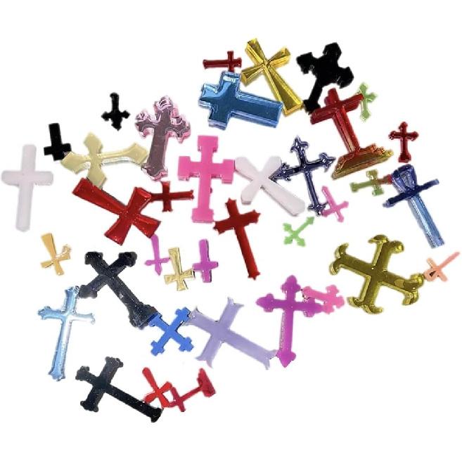 Silicone Molds for Epoxy Resin for Cross Silicone Mould DIY Resin Decorative Crafts Jewelry Making Mold Nail Art Stickers Crucifix Epoxy Resin Molds