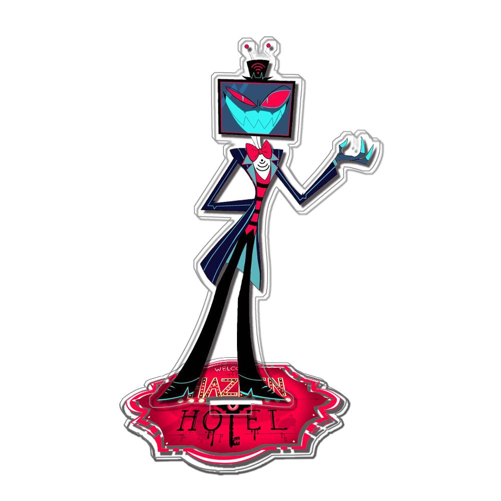 Hazbin Hotel Alastor Angel Dust Charlie Octavia Stella Standee Anime Game Collection Acrylic Material DIY Desktop Decoration Toy