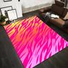 Pink and Yellow Gradient Zebra Striped Carpet for Living Room Decor Suitable for Use As an Anti-slip for Living Room Bedroom Sofas