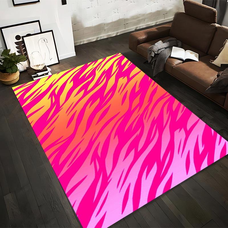 

Pink and Yellow Gradient Zebra Striped Carpet for Living Room Decor Suitable for use as an anti-slip for living room bedroom sofas 40x60cm( 15x23in )