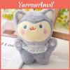 Charming New Fluffy Lace Fox Plush Keychain Adorable And Soft Stuffed Animal