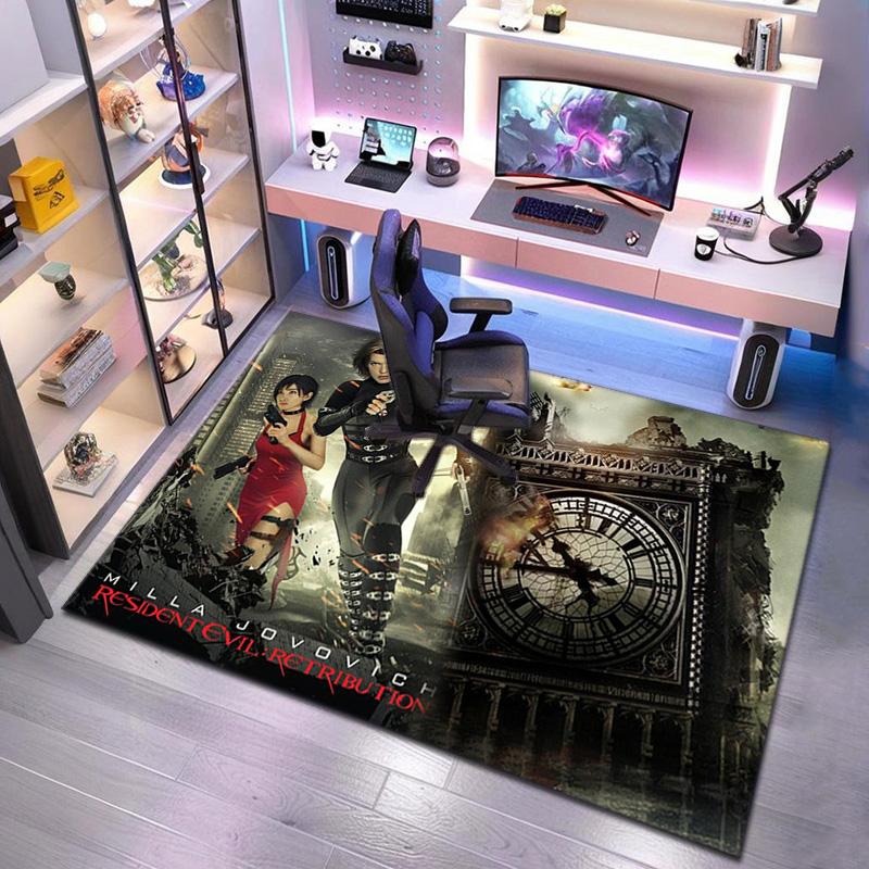 Sci-Fi game Resident Evil, Umbrella Corporation, soft carpet, home living room, office chair pad, door mat, door mat carpet U6