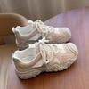 Thick-soled Heightening Dad Shoes Women's New Spring and Autumn Mesh Breathable Lightweight Soft-soled Casual Sports Shoes