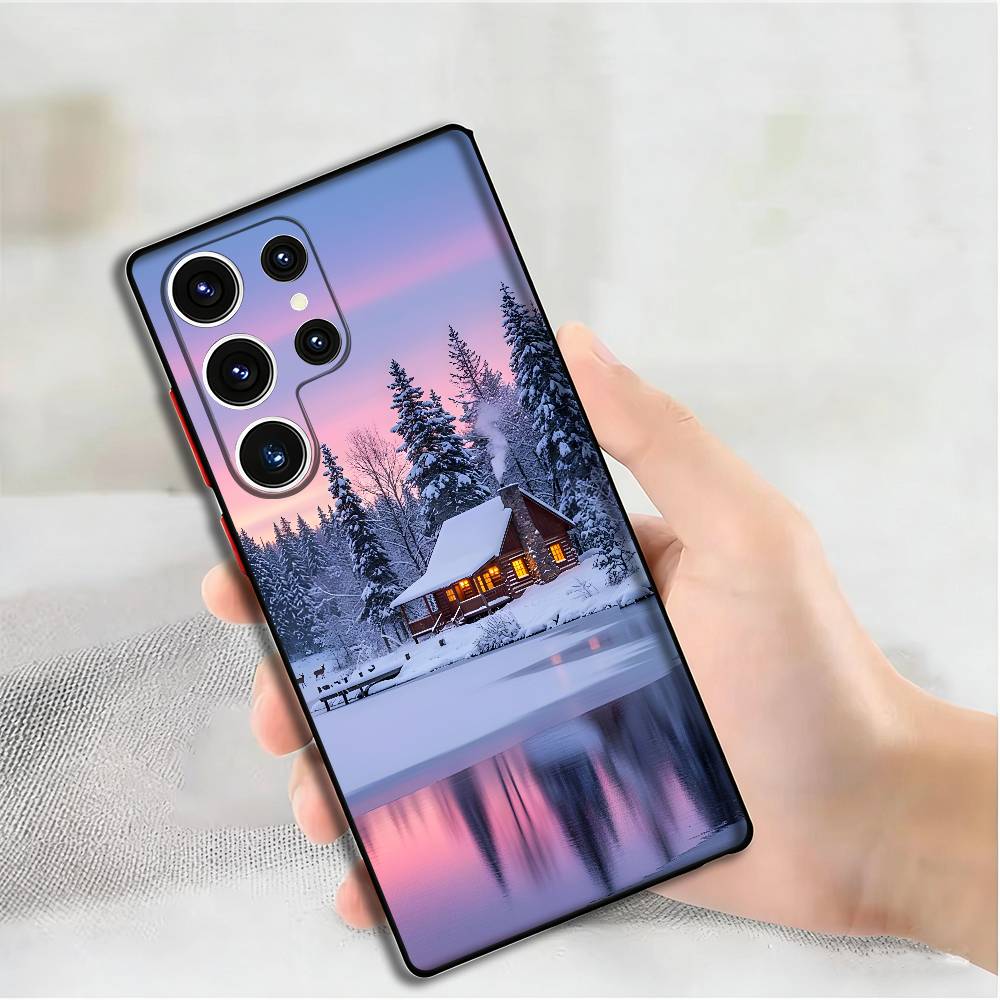 Schöne isländische Landschaft Handyhülle für Samsung S24,25,23,22,21,20 Plus Ultra 5G Lite Stoßfeste Hülle