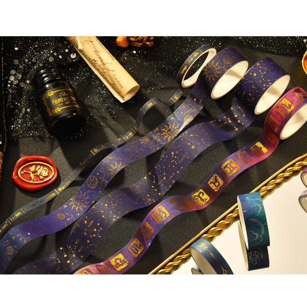 1BOX20roll Vast Starry Sky Series Bronzing Washi Tape Set Starry Sky Theme