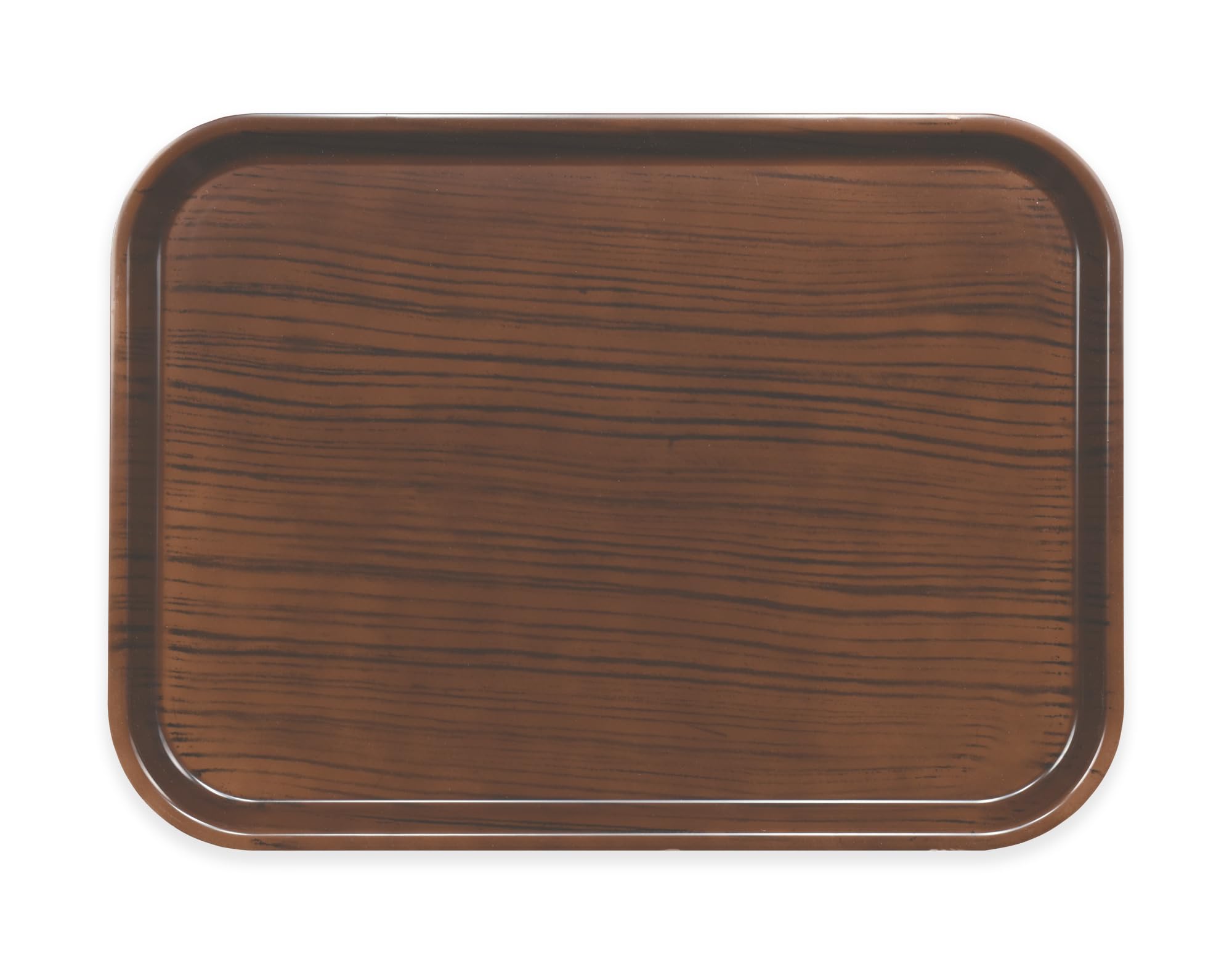 

Pino Wood Dark Stylish Plastic Western and Japanese Suitable for School Commercial Made in Japan TATSU-CRAFT Non-Slip Tray, 42cm, Grain, Mocha,