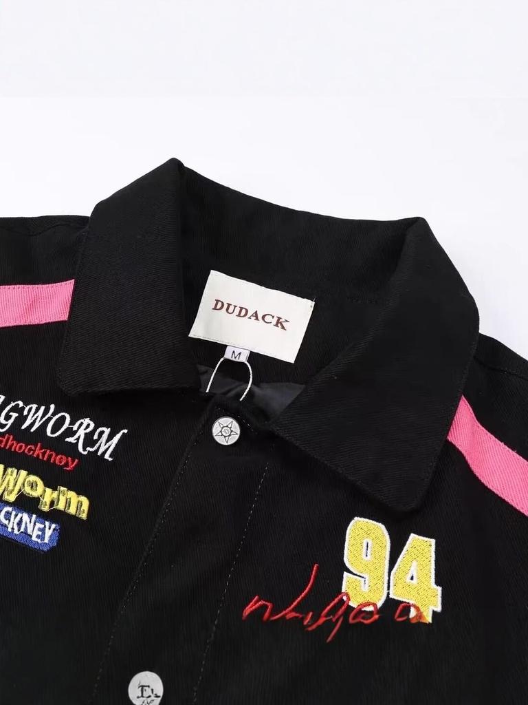 מעיל היפ הופ צבעוני בסגנון רחוב ספוג בוב לגברים - קז'ואל, גזרה רפויה