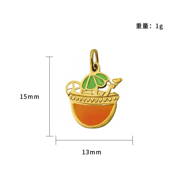 Personalized Small Fresh Stainless Steel Pendant Lucky Safety Bracelet Pendant, Handmade Diy Necklace Jewelry Accessories
