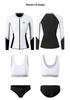 Unisex Long Sleeve Quick-Drying Zipper Wetsuit with Sun and Jellyfish Protection - Couple's Surfing Swimsuit Set