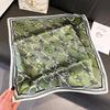 Simulation silk flower printing silk scarf square scarf high-end shawl sunscreen neck scarf headscarf scarf