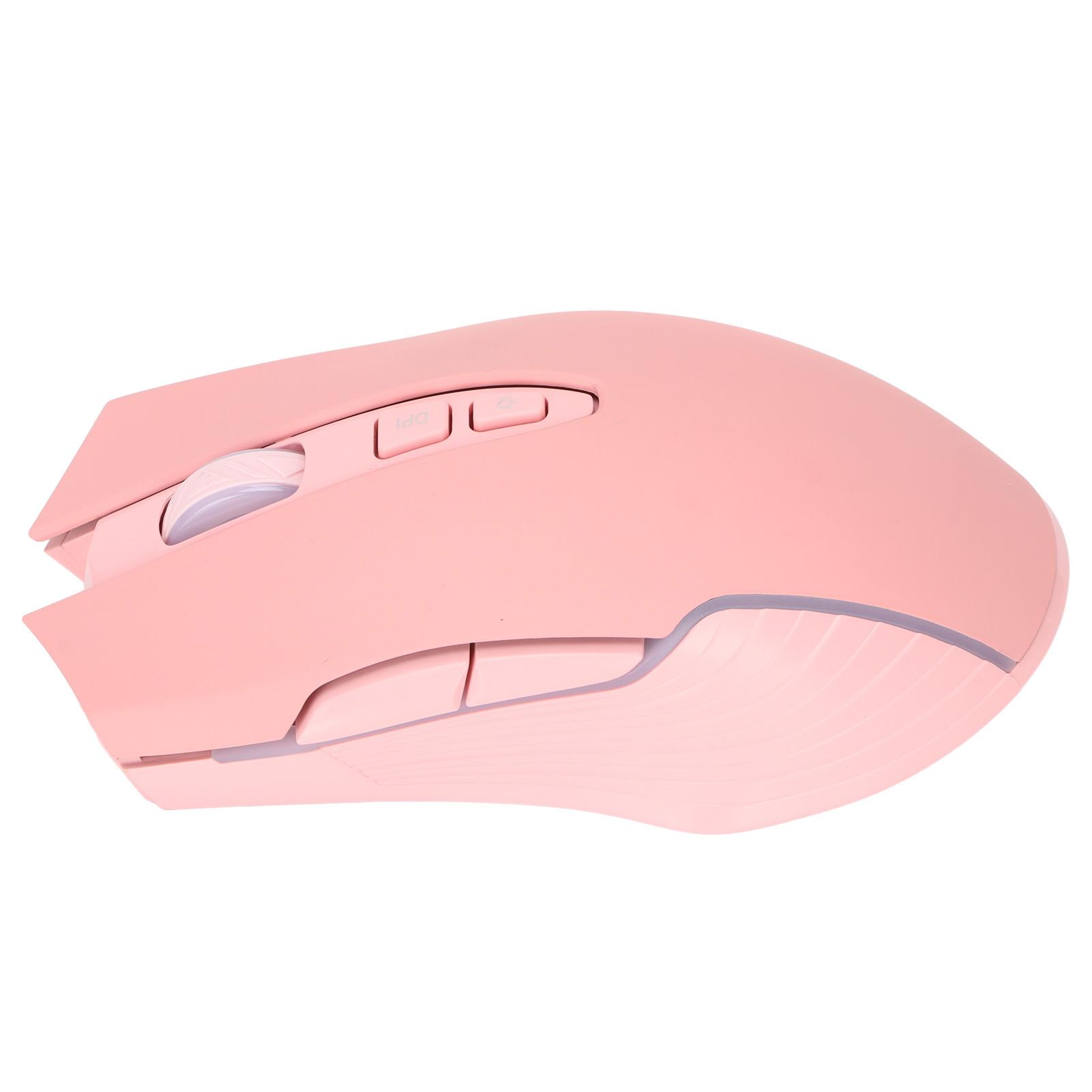 

Беспроводная игровая мышь 2,4 ГГц RGB с пятью уровнями DPI, регулируемая эргономичная конструкция, портативный компьютер