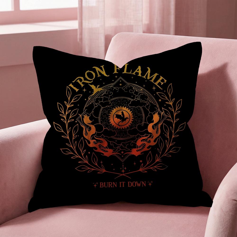 F-Fourth W-Wing Dragon Cushion Cover Multi-Scene Pillow Cover for Home & Car - Reversible, Soft & Durable for Daily Use