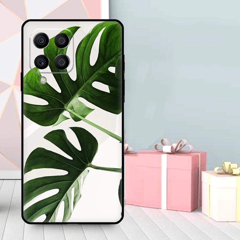 Leaves Monstera Green Case For Samsung Galaxy M16 M31 M21 M13 M33 M53 M15 M35 M55 M36 M56 M12 M32 M52 M14 M34 M54